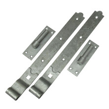 (16") Galvanised Hook and Band Gate Hinges Cranked