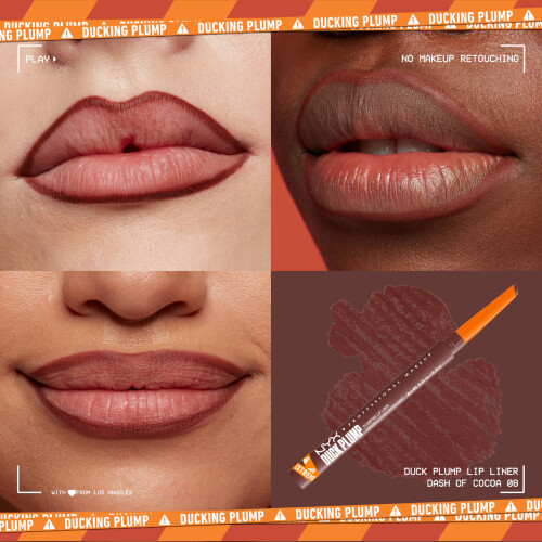 NYX Professional Makeup Lápis labial DUCK PLUMP #08 - Toque de cacau 0,33 gr 1