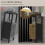 Homcom HOMCOM Bathroom Floor Cabinet Bathroom Cupboard with Adjustable Shelf, Black 8