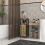 Homcom HOMCOM Bathroom Floor Cabinet Bathroom Cupboard with Adjustable Shelf, Black 1