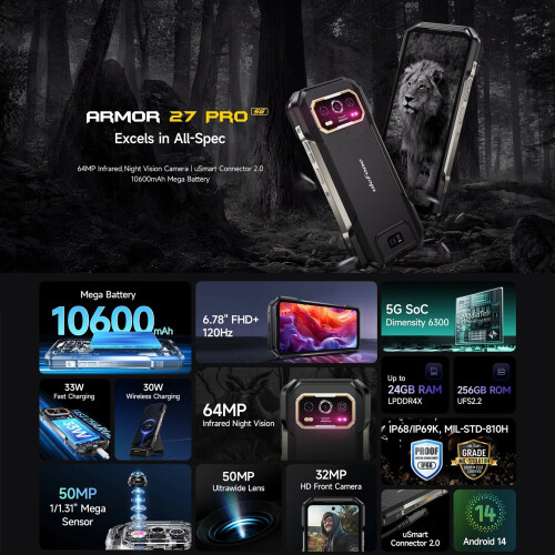Ulefone Ulefone Armor 27 Pro 5G Rugged Smartphone 12GB+256GB 2