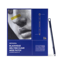 Mediheal hudorme smelte klar n?seplaster (4 pakke) 3 trin pore smeltning og beroligende ark hudhovedfjerner v?rkt?j inkluderet