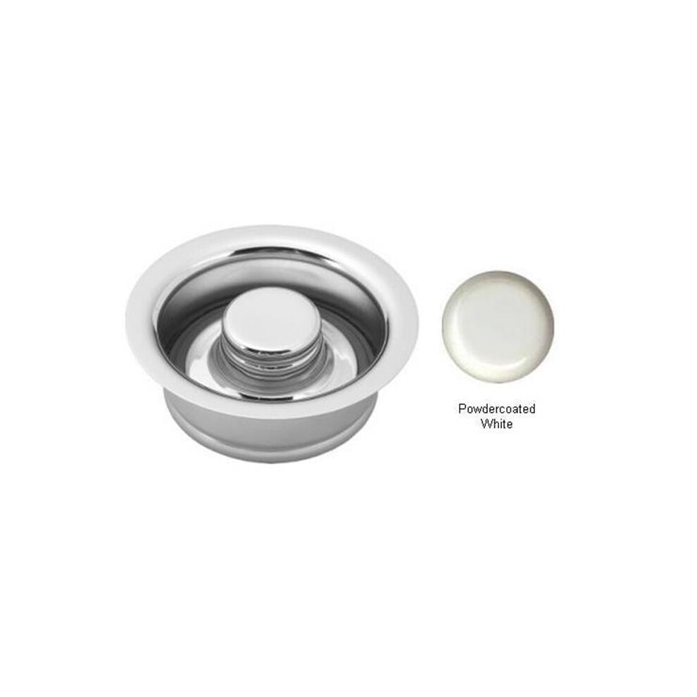 Westbrass D2089-50 In-Sink-Erator Disposal Flange And Stopper - Powder Coat White 747028089500