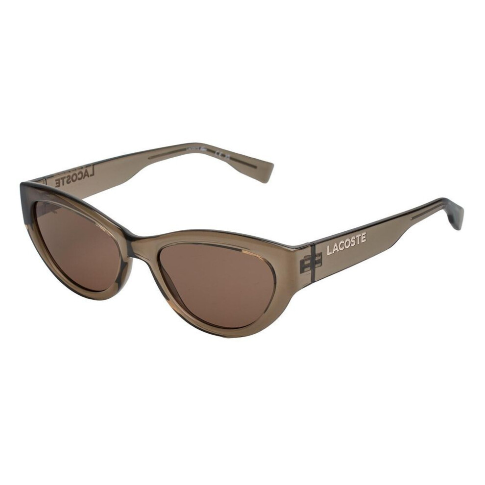 New Lacoste Women's (, Tu) Gafas De Sol Cat Eye L6013s Para Mujer Brown