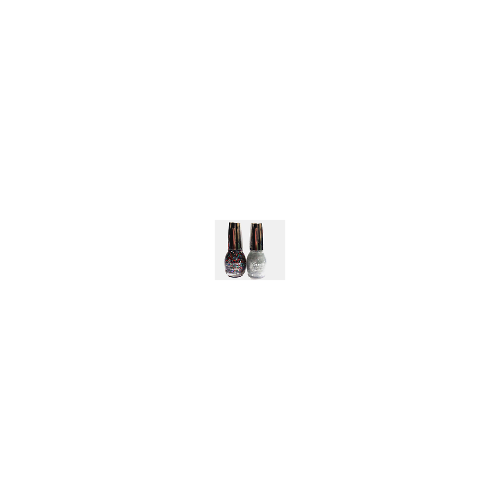 Laval MULTI AND SILVER GLITTER Nail Varnish Polish Crystal Finish 15ml