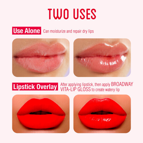 Ruby Kisses Broadway Vita-Lip Clear Lip Gloss Ενυδατικό Λάδι Χειλιών Μακράς Διάρκειας 1