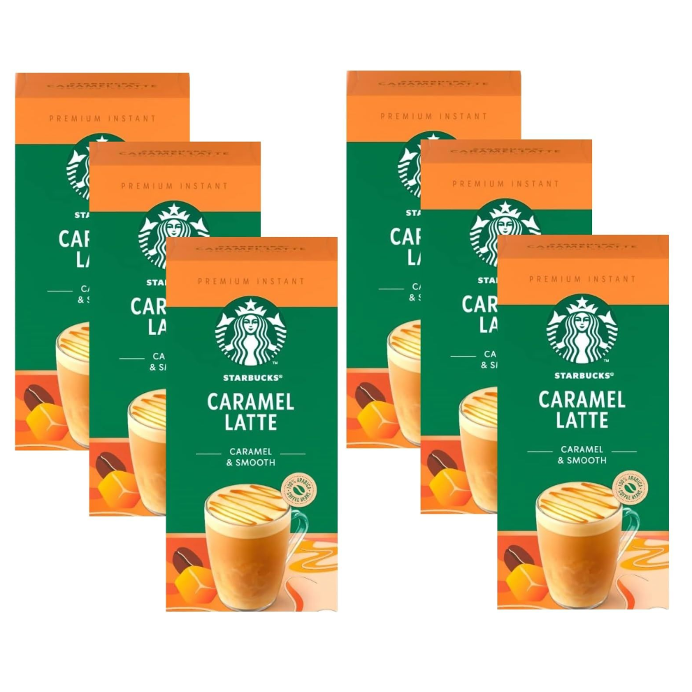Starbucks Caramel Latte Premium Instant Coffee Sachets 5x 23.5g - Pack of 6 - Image 4