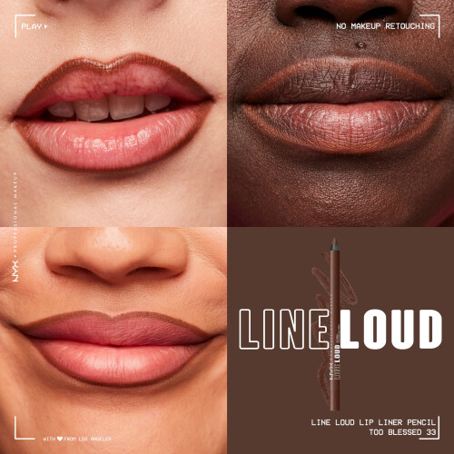 NYX PROFESSIONAL MAKEUP Line Loud Lip Liner, Μακράς Διάρκειας και Χρωματιστό Μολύβι Χειλιών 2