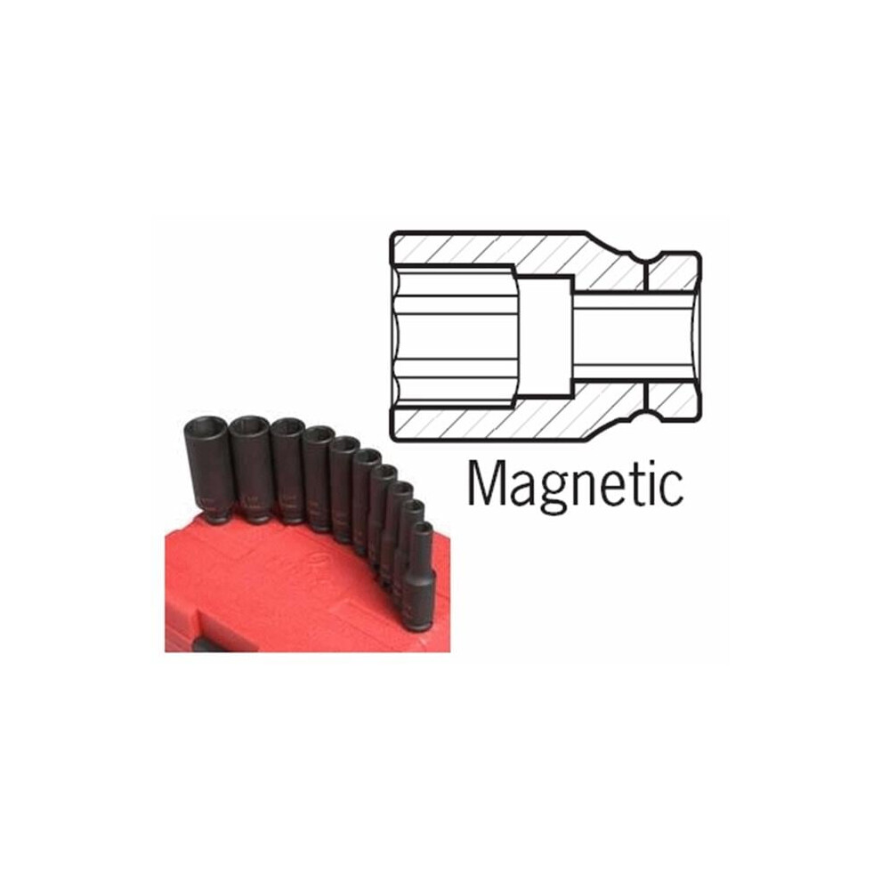 Sunex Tools Suu-812Mg 0.25 In. Drive With 0.375 In. Magnetic Impact Socket 613364022689