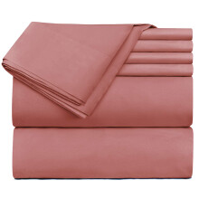 Hearth & Harbor Extra Deep Pocket Sheets - Fits Mattress 18-24 Inches Deep - Extra Deep Pocket California King Size Sheets - 6 Piece Cal King Sheets -