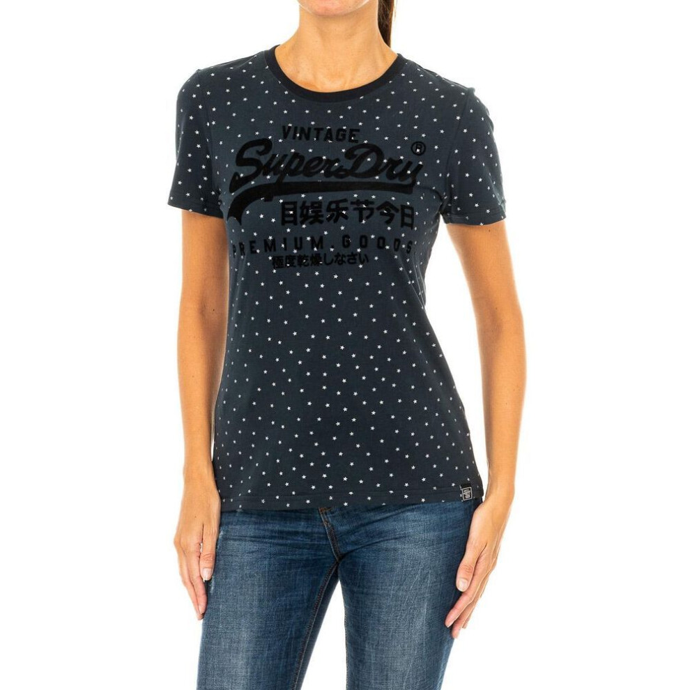 (blue, XXS) Camiseta Manga Corta Superdry