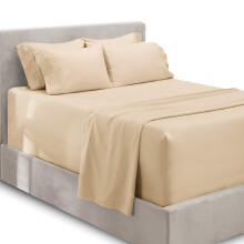 Hearth & Harbor Extra Deep Pocket Sheets - Fits Mattress 18-24 Inches Deep - Extra Deep Pocket Twin XL Sheets Sets - 4 Piece Twin XL Size Sheets - Twi