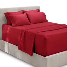 Hearth & Harbor Extra Deep Pocket Sheets - Fits Mattress 18-24 Inches Deep - Extra Deep Pocket California King Size Sheets - 6 Piece Cal King Sheets -