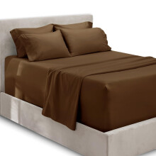 Hearth & Harbor Extra Deep Pocket Sheets - Fits Mattress 18-24 Inches Deep - Extra Deep Pocket Split King Size Sheets Sets - 7 Piece Split King Size S
