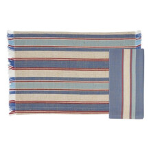 Saro Lifestyle 5086.RWB Everyday Plaid Placemat & Napkin Set - Red & White & Blue