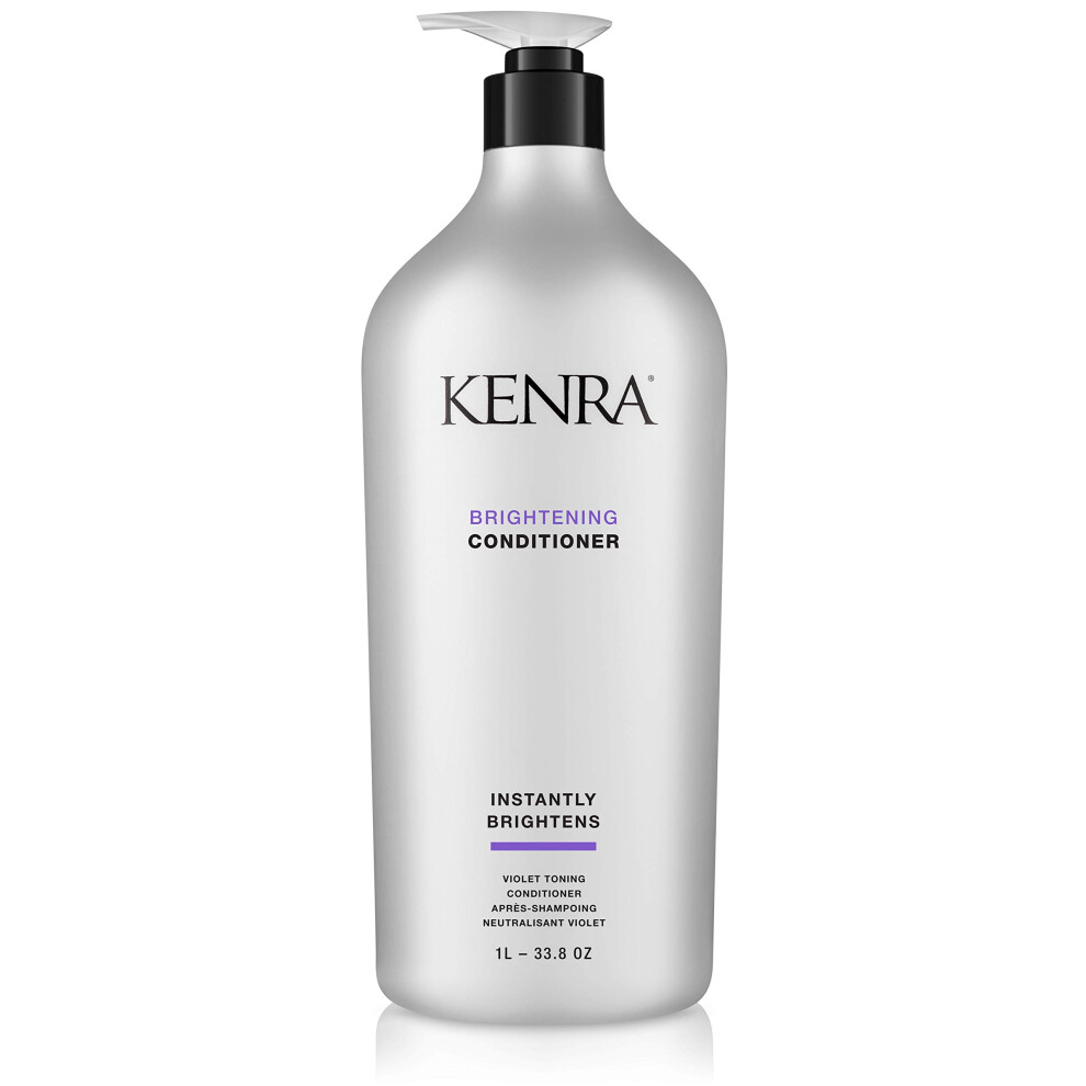 Kenra Purple Brightening Conditioner | Eliminates Brassy Tones | /Violet Conditioner For Blondes Grays Brunettes & All Hair Types| 33.8 Fl. Oz