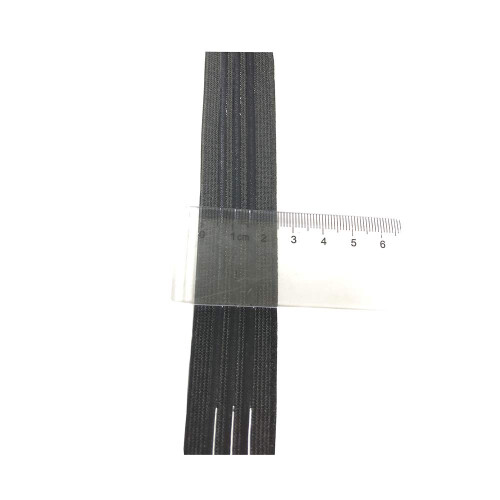 Str?kbart elastisk b?nd med silikone bagp? griber Elastisk b?nd Skridsikkert elastisk b?nd - 5 Yards pr. rulle (1'') 1
