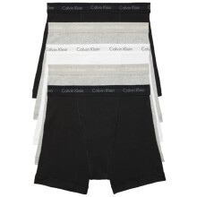 Calvin Klein Herren Baumwolle Klassik 5er Pack Boxer Brief, 2 Schwarz, 2 Hellgrau, 1 Weiß, X-Large