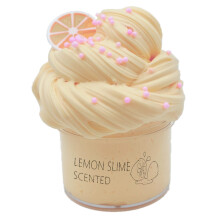 Tovbbfejlesztett Butter Slime illat, rugalmas, citromos nylks szuper puha s nem ragads barkcs iszapjtk lnyoknak s fiknak (200 ml)