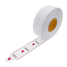 Εισιτήρια Take A Number 3-Digit για Dispenser K-T 2000 Εισιτήρια 2 Ομάδες Αριθμού από 000-999 Λευκό