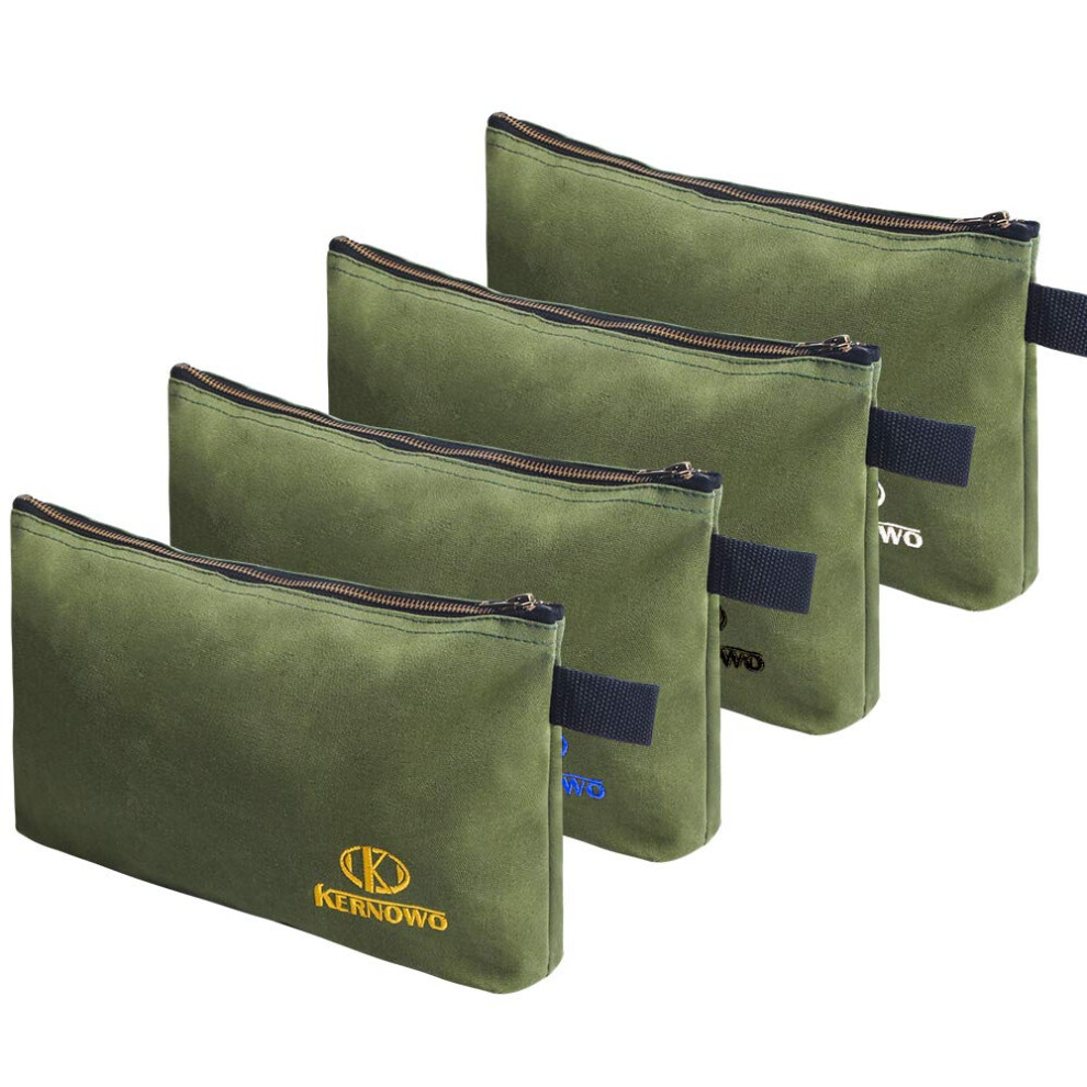 4 Pack Upgrade Zipper Canvas Tool Pouch 20 Oz Heavy Duty Tool Bag Water Resistant Utility Tools Organizer 12.75 X 8 X 2.25 Inch Spacious Storage Po 193078727310