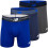 New Balance Men's 6 """" Boxer Brief Fly Front With Pouch 3-Pack Medium 1