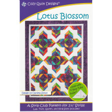 Modello ""Strip Club"" di Cozy Quilt Designs - Fiore di loto (include istruzioni per progetti di quattro dimensioni)
