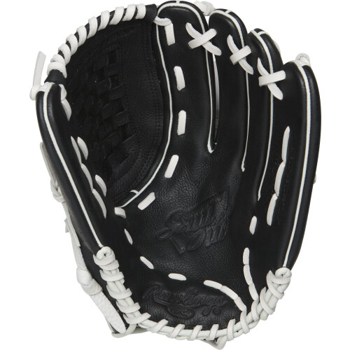 Rawlings M   dchen 12,5 Zoll - Basket Web Softballhandschuh Schwarz/Wei    US 2