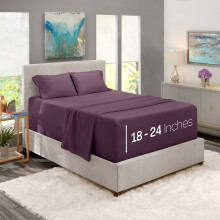 Nestl Extra Deep Pocket Sheets - Fits Mattress 18-24 Inches Deep Extra Deep Pocket Twin Sheets Sets 4 Piece Twin Size Sheets Twin Sheets Deep Pocke