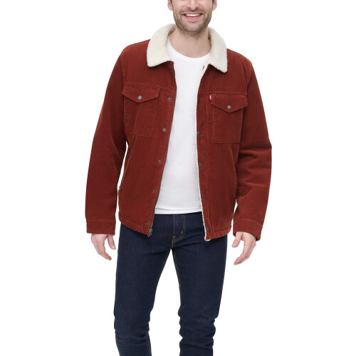 Levi's ??d???? sa???? Levi's Corduroy Sherpa Trucker Rust Medium 2