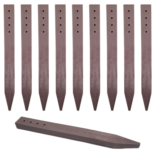 One Stop Outdoor (10-Pack) Ένθετα Στήριξης Κήπου Brown - Εύκολη Εγκατάσταση