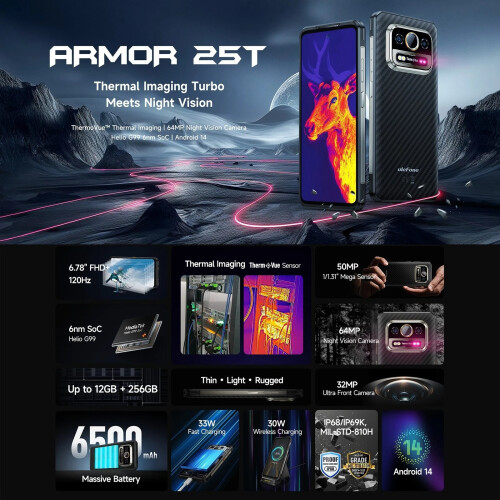 Ulefone Ulefone Armor 25T 4G Rugged Smartphone 12GB+256GB 1