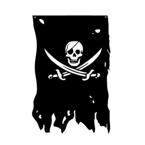 toppe toppa patch bandiera stampado banderina pirata teschio jack rackham r6