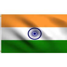 DMSE India Indian National Flag 2X3 Ft Foot 100% Polyester 100D Flag UV Resistant (2' X 3' Ft Foot)