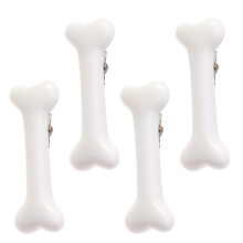Beaupretty 4 kpl Halloween White Dog Bone Hiuspidikkeet Keinotekoiset koiranluut Hiusneulat Alligaattori Barrettes Halloween Hiustarvikkeet Naisten T