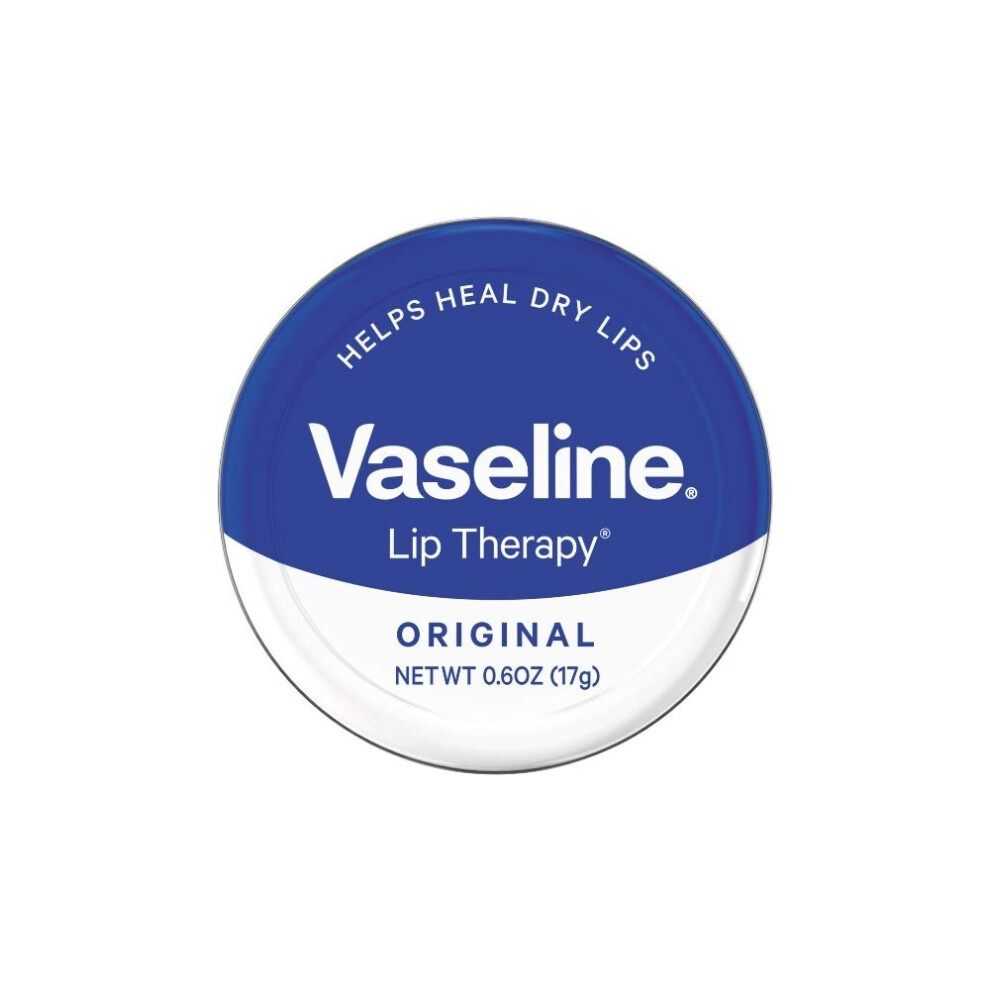 Vaseline Therapy Lip Balm Tin  Original  0.6 Ounce Pack of 3