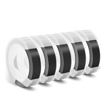 Banda de eticheta de reliefare compatibila cu producatorul de etichete de etichete Dymo 3/8 inch 3D Etichete de plastic nlocuire pentru organiza