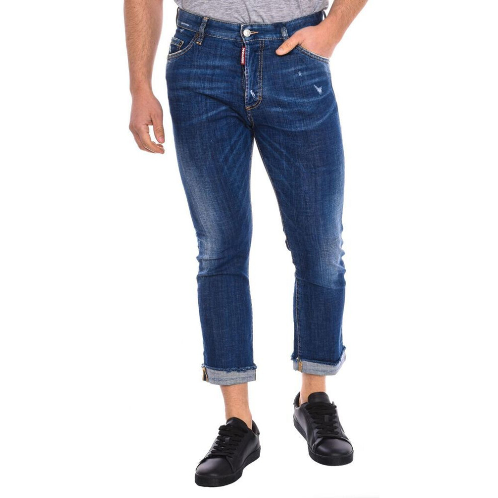 (blue, 46-IT) Pantalón Largo S71lb0238-s30342 Para Hombre