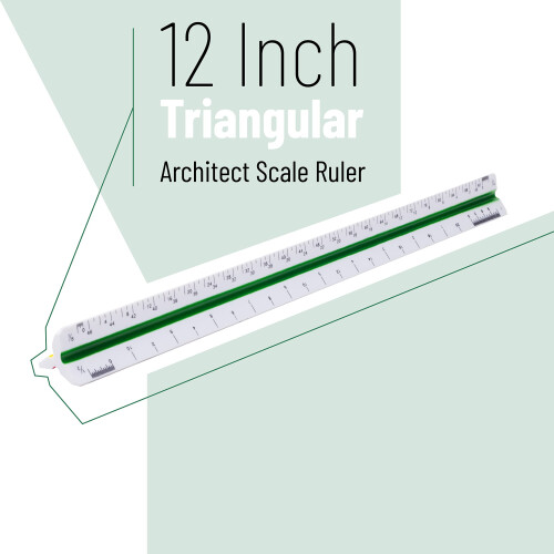 Pan Pen Architectural Scale Pravtko 12"""" Plastic Architect Scale 1