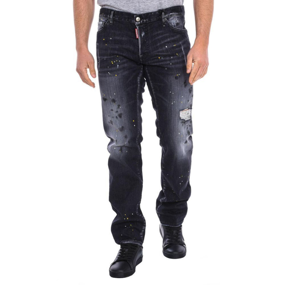(black, 56-IT) Pantalón Largo S71lb0889-s30503 Para Hombre