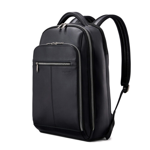 Samsonite Samsonite Classic Leather Backpack  Black  One Size