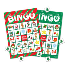 Omgouue Julbingospel Party Supplies - Julklappar fr barn 24 spelare