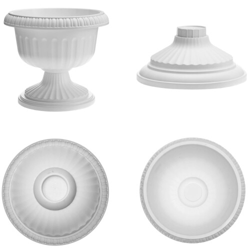 Bloem Grecian Urn Planter 12 Casper White 2