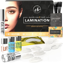 Løft Beauty Eyebrow og Lash Lamination Kit | Hjemme lamineringssæt til din pande | 2in1 Professionel lift til fyldigere øjenbryn og længere vippe