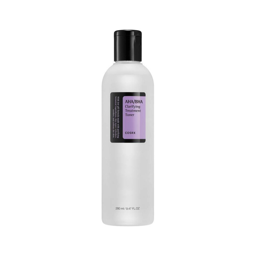 COSRX AHA/BHA Treatment Toner  Facial Exfoliating Spray for Whiteheads  Pores  and Uneven Skin  9.46 fl.oz/ 280ml  Not Tested on Animals  No Parabens