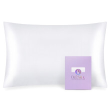 OLESILK 100% Mulberry Silk Toddler Pillowcase for Hair and Skin Both Sides 19 Momme Pure Natural Silk Travel Pillow Cases with Hidden Zippe