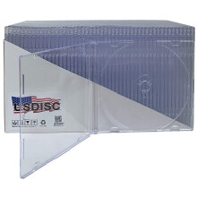 CAD -uri de bijuterii CD -uri USDISC Slimline 5.2mm un singur pachet clar de 25 disc de 25
