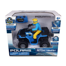 NKOK Polaris 1:8 RC Sportsman XP 1000 mit Turbo Boost, Beleuchtung & Rider – offizielle Lizenz, 2,4 GHz Fernsteuerung (Farben variieren)