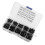300pcs M3 Black 10.9 Grade Button Head Hex Socket Screw Bolt Nut Assortment Kit 4