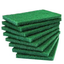 8pcs Ranguring Pad - Tampons de gommage a usage epais premium avec technologie antigrasse Reutilisable Green Dish Scurbber Multiforpose Racon - P